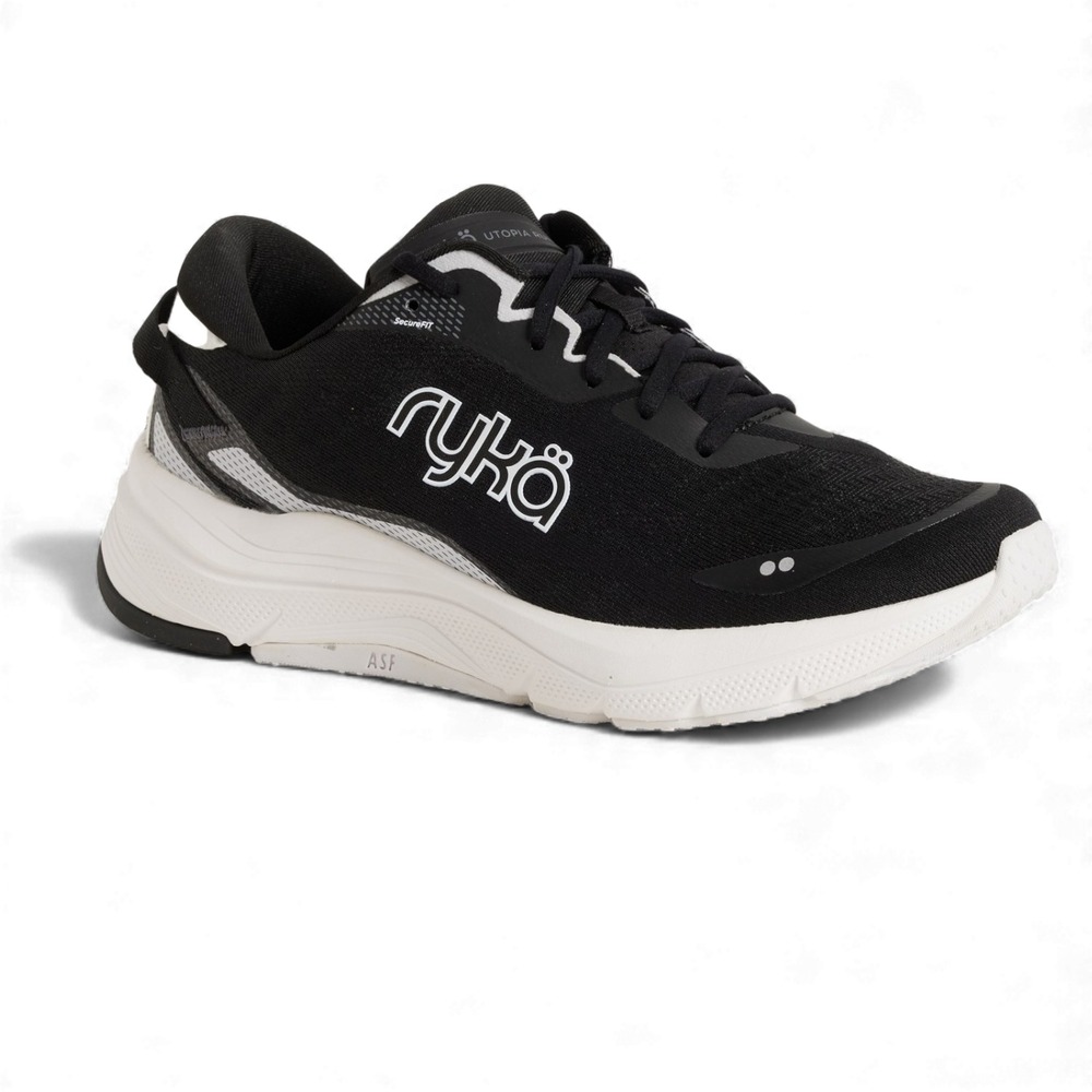 Ryka Utopia Running Shoes Women's Size 8‎ M Black White Lightweight Sneakers
